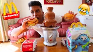 EXTREME MCDONALDS FONDUE CHALLENGE [upl. by Arag610]