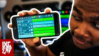 How To Make A FULL Song On iPhone Garageband iOS Tutorial  Studio Vlog [upl. by Bunow]