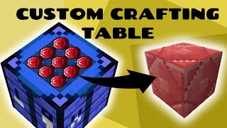 EASY Custom CRAFTING TABLE Tutorial  Minecraft 116 Data Packs [upl. by Anavlys]