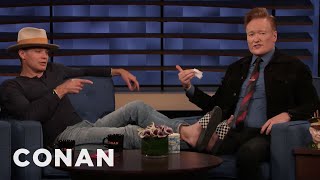 Timothy Olyphant Copies Conans New Look  CONAN on TBS [upl. by Fosdick]