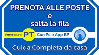 COME PRENOTARE ALLE POSTE  Ticket per saltare la fila [upl. by Oreves]