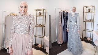 ASOS Modest Evening Gown TryOn Haul  The Struggle Is Real [upl. by Lacram]