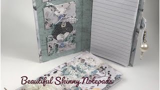 Make Your Own Skinny Notepad Tutorial [upl. by Hayyifas742]