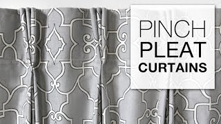 DIY Pinch Pleat Curtains with Pleater Tape [upl. by Bellis]