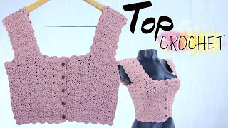 TOP CROCHET Paso a Paso PUNTO FANTASIA Nivel INTERMEDIO [upl. by Ear]