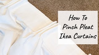 How to Pinch Pleat Ikea Curtains [upl. by Pardoes615]