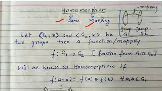 Homomorphism  lecture 47 discrete mathematics [upl. by Oneg]