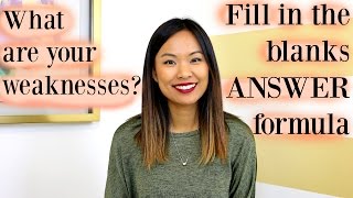 What are Your Weaknesses  Sample Answer [upl. by Anrahc]