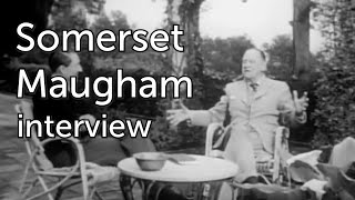 Somerset Maugham interview 1955 [upl. by Roshelle505]