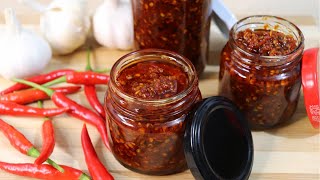 Chili Garlic Sauce – A Spicy and Flavorful Filipino Condiment  Chili Garlic OIL Recipe [upl. by Behlke]