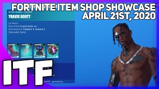 Fortnite Item Shop NEW TRAVIS SCOTT SHOP April 21st 2020 Fortnite Battle Royale [upl. by Stevana]