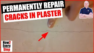 How to permanently repair hairline cracks in wall amp ceiling plaster – DIY decorating guide [upl. by Yesnikcm241]