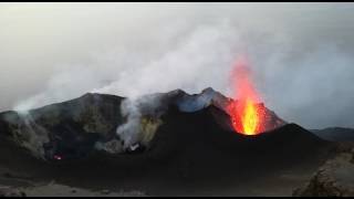 Stromboli eruzione crateri [upl. by Ardnoet]