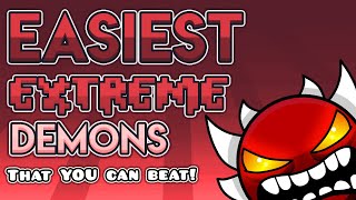 The 5 EASIEST Extreme Demons in Geometry Dash And how to beat them [upl. by Turmel418]