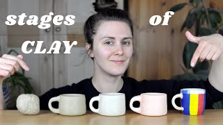 Understand the 6 stages of CLAY  Pottery for Beginners [upl. by Natanoy]