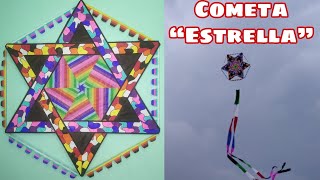 Cómo Hacer un Papalote o Cometa quotEstrellaquot  How to Make Star Kite  Saranggola Star [upl. by Alcock]