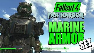 Fallout 4 Far Harbor  Finding the Complete Marine Combat Armor Set Shipments and Marine Wetsuit [upl. by Nagram77]