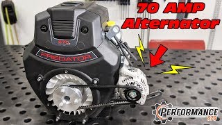 670cc Predator Alternator Kit Install [upl. by Olram654]