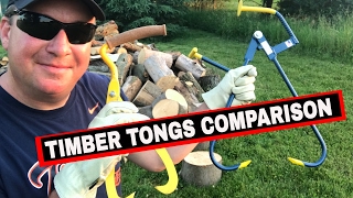 TIMBER TONGS COMPARISON OCHSENKOPF vs PINCH A LOG TONGS [upl. by Ydnirb]