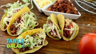 Tacos Veg Mexican Bean Tacos Recipe by Tarla Dalal [upl. by Zebulon]