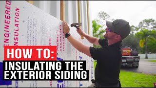 How to Exterior Insulation amp Cedar Siding [upl. by Ennovyhc]