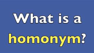 What is a homonym with 10 examples [upl. by Inail]