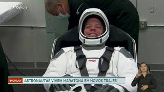 Nasa faz lançamento histórico com dois astronautas em foguete da SpaceX [upl. by Yaj564]