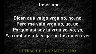 Toser One  Valgo Vrga LETRA [upl. by Farrell]