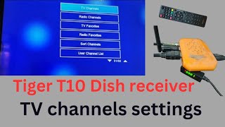 tiger T10 tv channels settings [upl. by Toth]