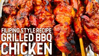 GRILLED BBQ CHICKEN  FilipinoStyle Recipe  Hon and Hon Kitchen [upl. by Bugbee510]