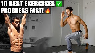 Best Calisthenics Exercises For Beginners at home no equipment [upl. by Brotherson]