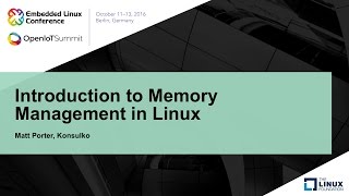 Introduction to Memory Management in Linux [upl. by Crissie]