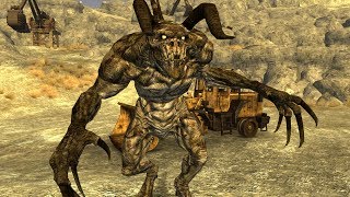 Fallout New Vegas  Deathclaw Alpha Male STRONGEST CREATURE IN THE GAME [upl. by Tannenwald]