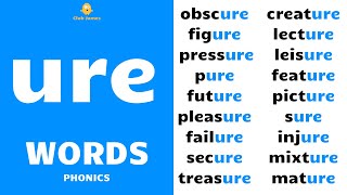 English Phonics  ure words [upl. by Harlan]