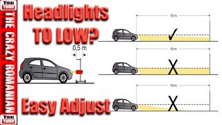 How to Adjust Align and Aim Headlights quotPERFECTLYquot [upl. by Dollie]