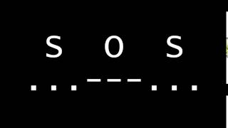 SOS Morse Code Emergency Distress Signal [upl. by Wagoner]