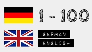 German Numbers 1  100 with German amp English Audio  for Beginners [upl. by Bradstreet539]