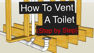 How To Vent amp Plumb A Toilet Step by Step [upl. by Brittney]