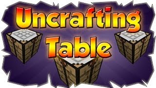 Uncrafter Mod  Reversed Crafting  Minecraft Mod Showcase  Uncrafting Table [upl. by Inalaehak]