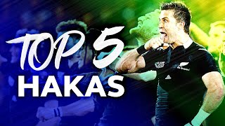 HAKA TIME  Top 5 Hakas from New Zealand in Rugby 🙌 [upl. by Gonsalve]