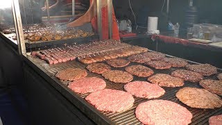 Best of Balkans Meat on Grill Pljeskavica Ćevapčići and Ražnjići Street Food [upl. by Anaer957]