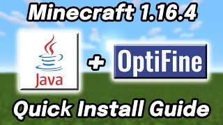 How to Download and Install Optifine For Minecraft 1164  1165 [upl. by Arym591]