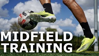 5 Training Drills For MIDFIELDERS  Five Simple Midfielder Exercises [upl. by Novets447]