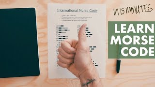 LEARN MORSE CODE from a MEMORY CHAMP in 15 minutes [upl. by Caryn983]