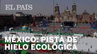 México estrena pista de hielo ecológica [upl. by Narcho]