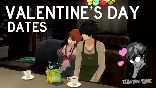 Persona 5  All Valentines Day Dates ENGLISH [upl. by Drofiar]