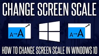 How to Change Screen ScaleSize on a Windows 10 PC [upl. by Lainad]