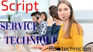 exemple script ecrit service technique Rdv technicien [upl. by Ynaffat276]