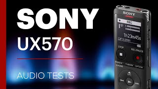 Sony ICDUX570 Dictaphone  Audio Tests  Part 2 [upl. by Herates]