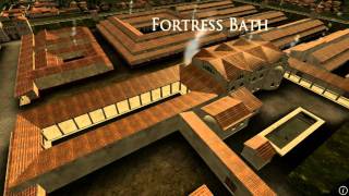 Animation of ancient Roman Fort in Caerleon Wales [upl. by Heinrich807]